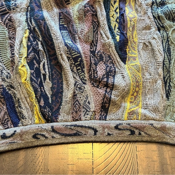 Rare Vintage Early 90s 100% Authentic Coogi Sweater Wool Multicolor Sz L NWOT 🔥 - Picture 5 of 10